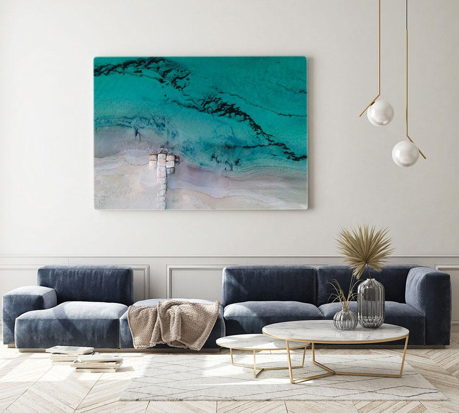 Busselton Sandbags Aerial Photography Print - Walkabout Yonder Walkabout Yonder