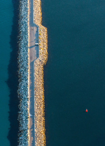 Fremantle Mole Aerial Photography Print - Walkabout Yonder Walkabout Yonder