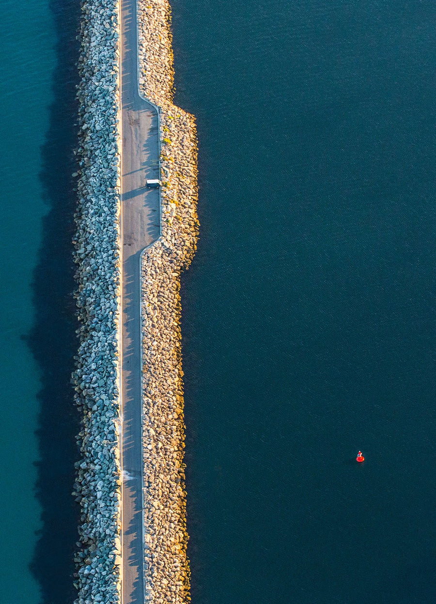 Fremantle Mole Aerial Photography Print - Walkabout Yonder Walkabout Yonder