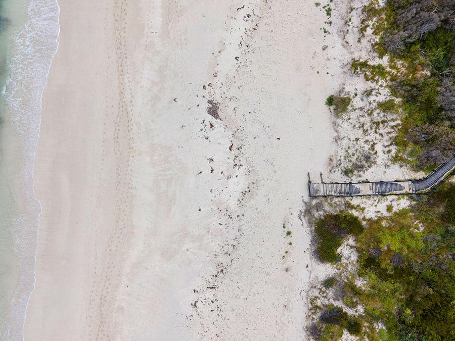 Hamelin Bay Island Beach Aerial Photography Print - Wall Art